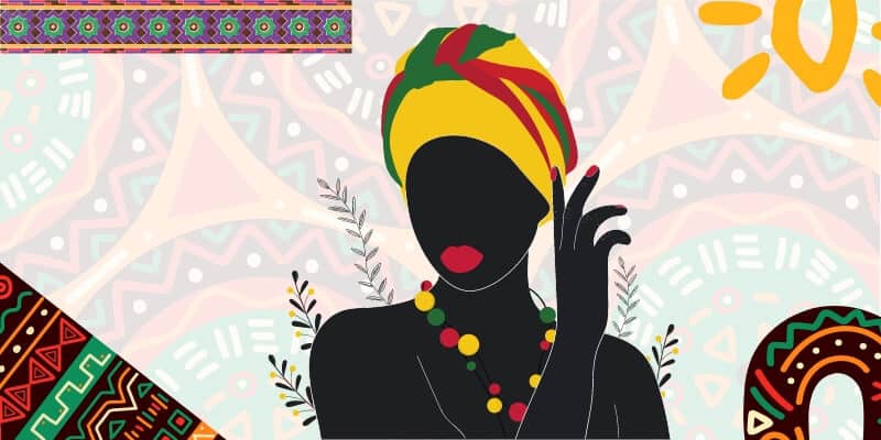 Silhouette de femme africaine